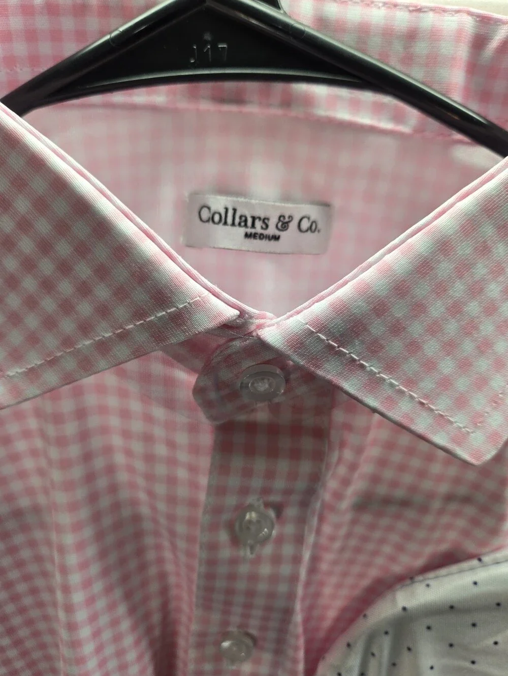 Lot of 5 Collars & Co Men's Size Medium Polo Dress Shirts NWT & NWOT